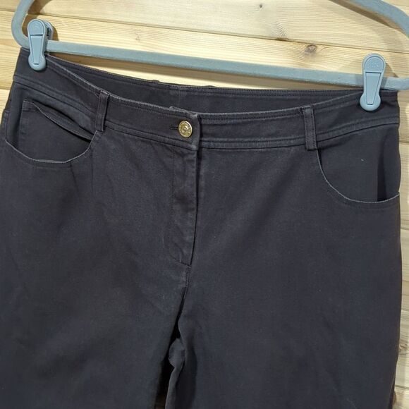 St. John Pants Womens 10 Brown Straight Leg 30" - Picture 2 of 10